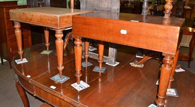 Lot 564 - Three Victorian mahogany bidets, two with pottery liners (a.f.)