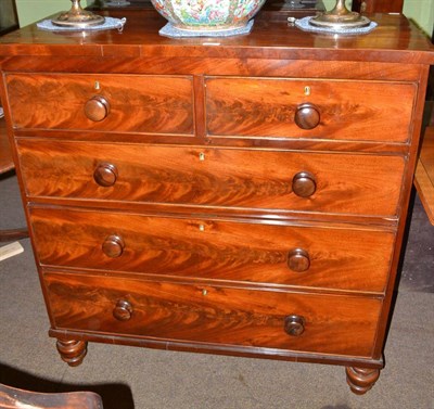 Lot 580 - Victorian mahogany chest of drawers