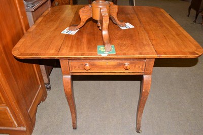 Lot 622 - Mahogany cabriole leg Pembroke table