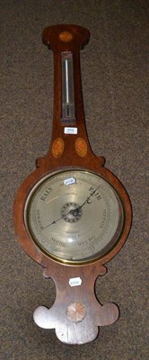 Lot 659 - A rosewood wheel barometer signed Brooke, Middleham