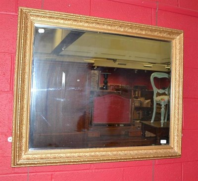 Lot 668 - Gilt framed rectangular wall mirror