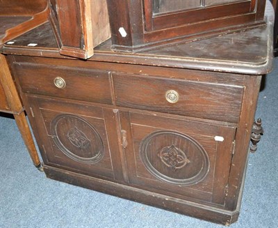 Lot 683 - Stained pine dresser base