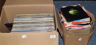 Lot 714 - A quantity of 1960's albums and singles (in two boxes)