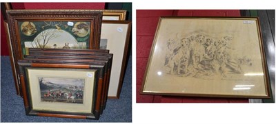 Lot 748 - After Landseer 'Not Caught Yet', a colour reproduction together with Raoul Millais colour...