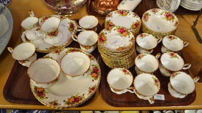 Lot 772 - Royal Albert Old Country Roses pattern breakfast service