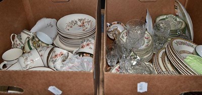 Lot 781 - Royal Doulton Pillar Rose pattern tea and dinner service, various tea and dinner wares,...