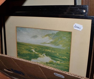 Lot 806 - Box of framed prints