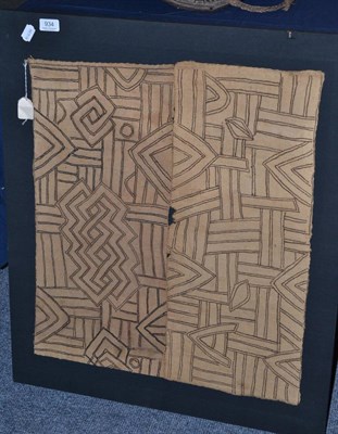 Lot 934 - Early 20th century tribal textiles from the Bushong Tribe, Zaire