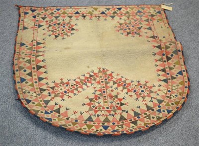 Lot 942 - A 19th century Central Asia horse cover in decorated felt, from the Lakai tribe, Uzbekistan