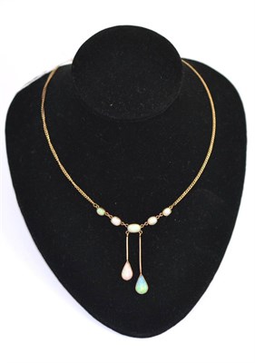 Lot 11 - An opal necklace (a.f.)