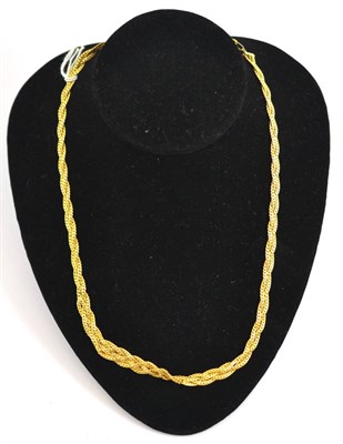 Lot 35 - A 9ct gold collar necklace