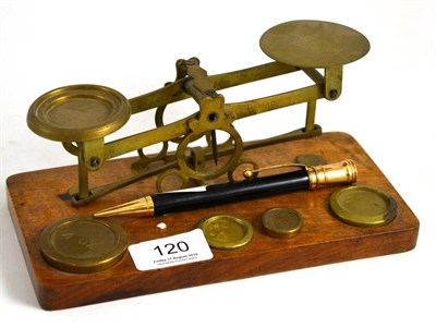 Lot 120 - A Parker Duofold propelling pencil/eraser and a set of letter scales