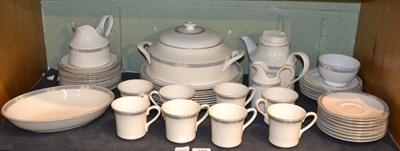 Lot 122 - Royal Doulton 'Charade' part tea and dinner service in four boxes