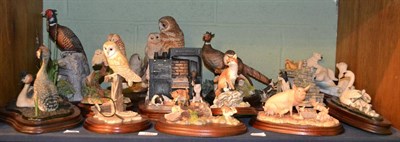 Lot 150 - Border Fine Arts groups including 'A Watchful Eye', 'Barn Owl', 'Out Foxed', Woodland Majesty', etc