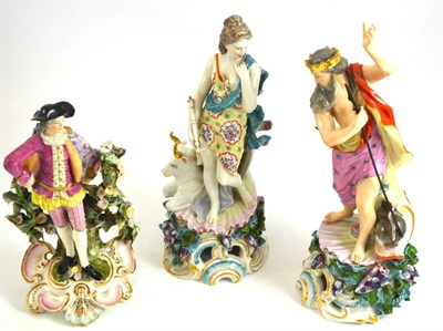 Lot 236 - A pair of Derby style Samson figures and another