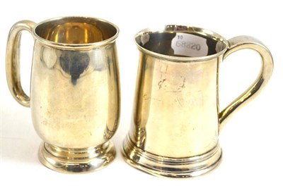 Lot 248 - A silver mug, Birmingham 1975 and another