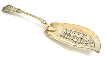 Lot 254 - A Scottish silver fish slice, Glasgow 1824, Mitchell & Sons