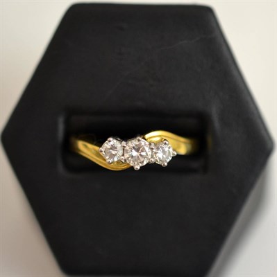 Lot 309 - Diamond three stone ring