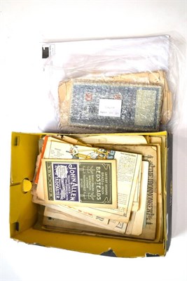 Lot 380 - Assorted collectable ephemera including a series of 100 mark notes etc