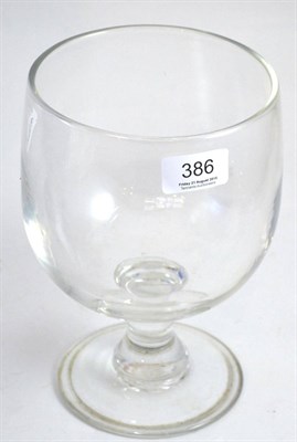 Lot 386 - A large 19th century glass rummer