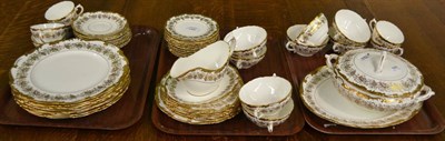 Lot 391 - Four prints after Herring, a Coalport Hazelton pattern dinner and tea service including a vegetable