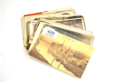 Lot 429 - Small collection of postcards including two aviation illustrations, another depicting Miss...