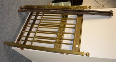 Lot 1031 - Victorian brass single bed