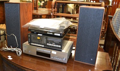 Lot 1043 - A pair of Bang & Olufsen speakers and assorted hi-fi equipment