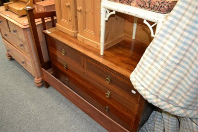 Lot 1047 - Mahogany double bed frame and a dressing chest