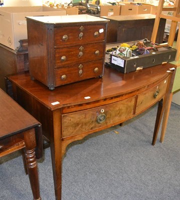 Lot 1082 - Miniature chest, small chairs and a two drawer sideboard