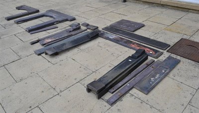 Lot 1158 - A quantity of slate fire places