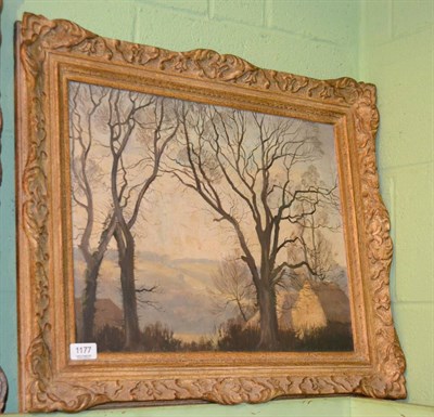 Lot 1177 - Woodland scene, oil on board, Doris de Carteret