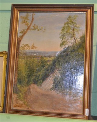 Lot 1209 - William Linnell (1826-1906), landscape, signed, oil on canvas