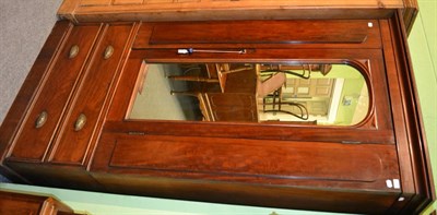 Lot 1268 - A Victorian mahogany single door wardrobe