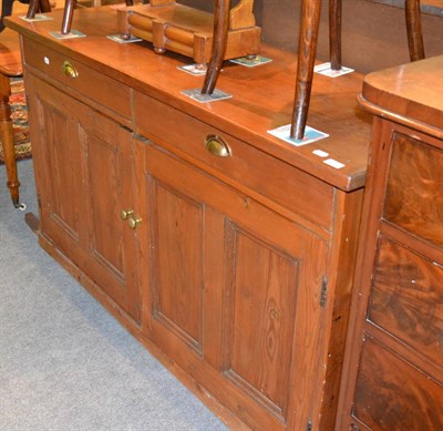 Lot 1277 - Victorian pitch pine dresser