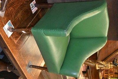 Lot 1288 - A green leather child's chair