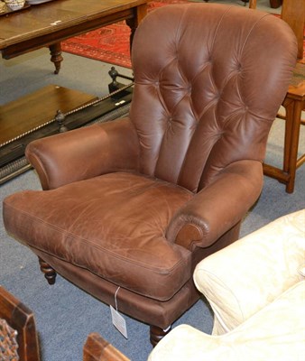 Lot 1326 - A modern Tetrad leather reading chair