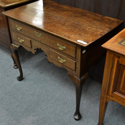 Lot 1339 - An oak 18th century lowboy