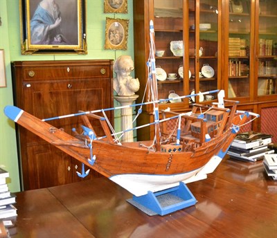 Lot 1377 - A model of a ship