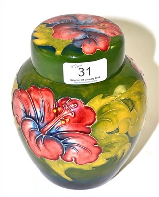 Lot 31 - A Walter Moorcroft ginger jar and cover, boxed
