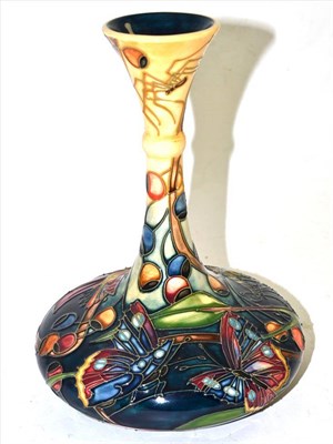 Lot 32 - A Moorcroft Butterfly bottle vase