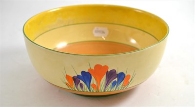 Lot 44 - Clarice Cliff crocus pattern bowl