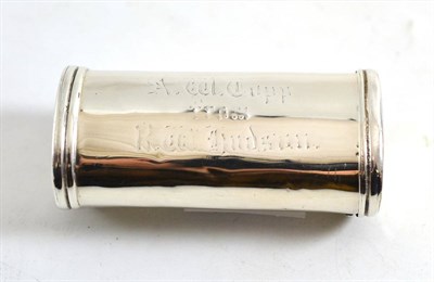 Lot 65 - A silver nutmeg grater, Peter, Ann & William Batemen, London (worn marks)