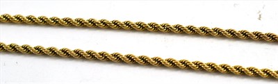 Lot 68 - A 9ct gold rope chain