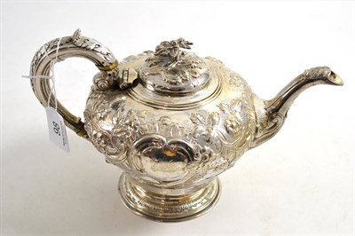 Lot 98 - Silver teapot