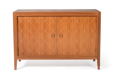 Lot 722 - A Gordon Russell Mahogany and Bombay Rosewood Sideboard, designed by David Booth, the double...