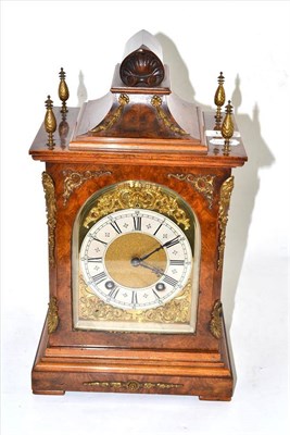 Lot 149 - Walnut mantel clock