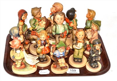 Lot 159 - Fourteen assorted Hummel figures