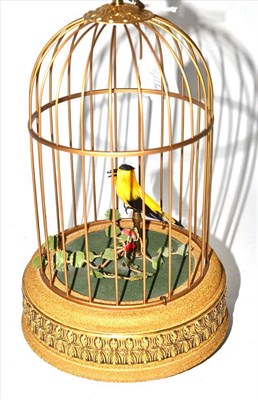 Lot 194 - A Swiss 'bird in cage' automaton