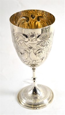 Lot 202 - A Victorian silver goblet